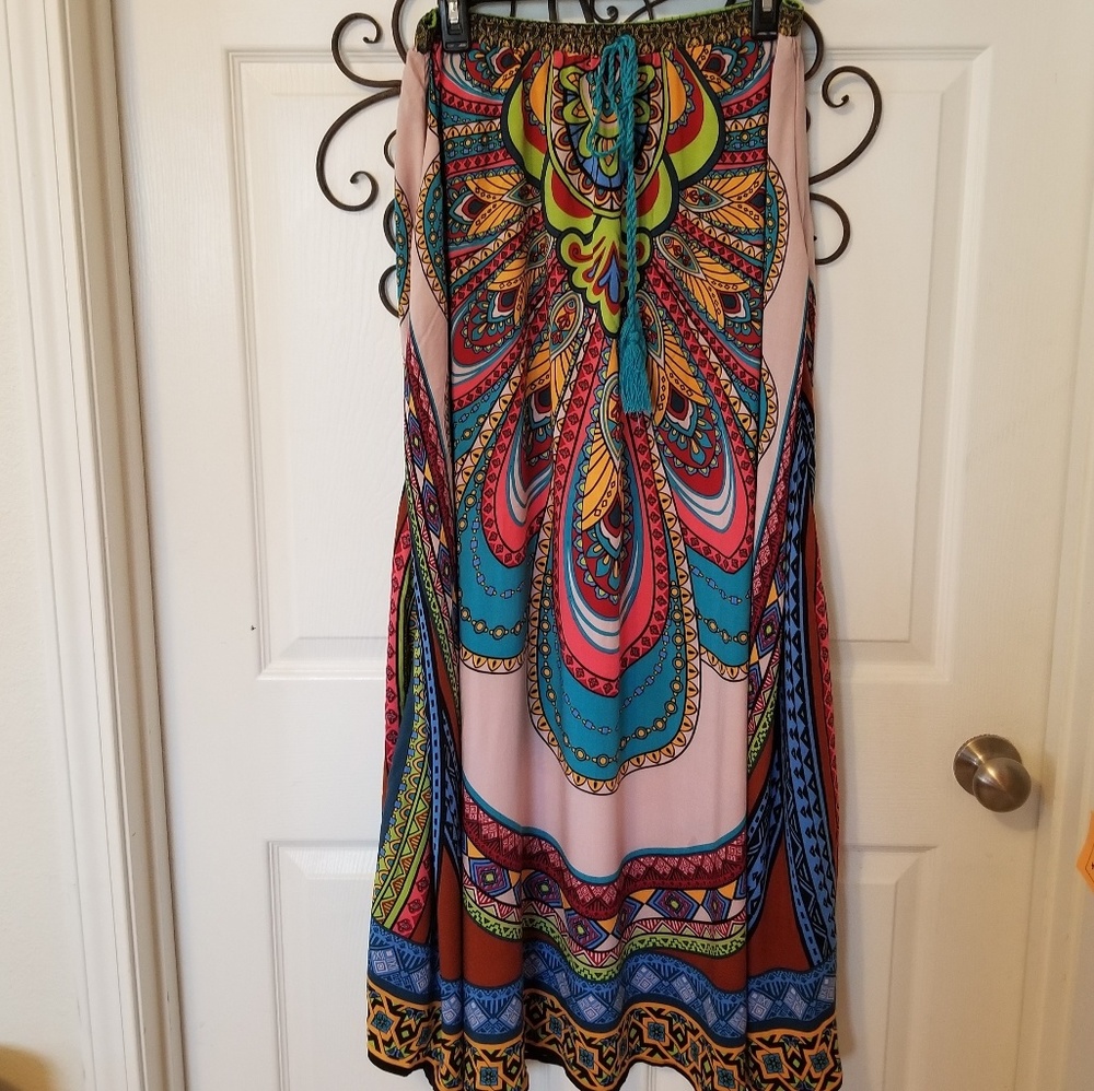 Flying Tomato Boho Maxi Skirt L